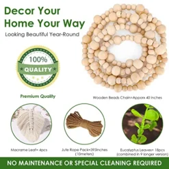 Heemlaxie Macrame Boho Wall Hanging Decor Woven Tapestry Wedding Christmas Backdrop Decoration For Home Apartment Nursery Bedroom Dorm Room (white) -Organic Plant Shop 51VY3uZ04XL