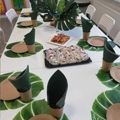 St !GIANTMAN 30 Artificial Palm Leaves For Party Table Decoration, Imitation Tropical Leaf Table Runners Or Greenery Décor For Events, Beach Theme Or Jungle Party Supply (Large, 13.8 X 11.4 Inch) 10 St !GIANTMAN 30 Artificial Palm Leaves For Party Table Decoration, Imitation Tropical Leaf Table Runners Or Greenery Décor For Events, Beach Theme Or Jungle Party Supply (Large, 13.8 X 11.4 Inch) -Organic Plant Shop 51Xb93ekz4L