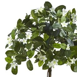 Nearly Natural Stephanotis Topiary With Planter, 3' -Organic Plant Shop 51ZchqK7t6L