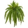 Nearly Natural 35” Boston Fern Artificial (Set Of 2) Silk Plants Green