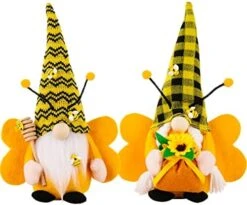 ZTML MS Succulents Air Plants Gnomes, 2Pcs Mr And Mrs Handmade Green Plants Gnomes Plush With Slender Leaves For Plant Stand Indoor Decor, Swedish Plush For Summer Living Room Office Desk Decor -Organic Plant Shop 51if28BpLfL. AC