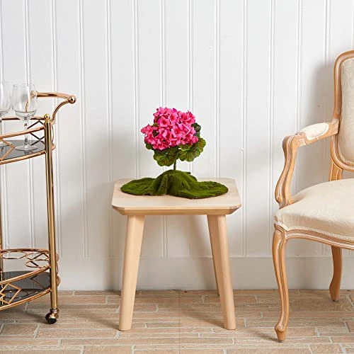 Nearly Natural Geranium Artificial Bush UV Resistant, Set Of 4 (Indoor/Outdoor), Beauty,14"Dx14"Wx13"H 3 Nearly Natural Geranium Artificial Bush UV Resistant, Set Of 4 (Indoor/Outdoor), Beauty,14"Dx14"Wx13"H - Image 3