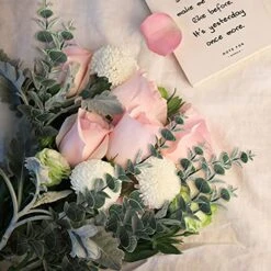 24pcs Eucalyptus Stems Decor, Real Touch Fake Eucalyptus For Flower Arrangements, Artificial Eucalyptus Leaves Faux Greenery Branches Bulk For Home Office Centerpiece Wedding Bouquet Decoration -Organic Plant Shop 51mJZ1baYnL