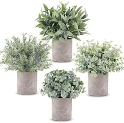 CEWOR Artificial Potted Plants, Mini Fake Plant Greenery Decoration For Barhroom Shelf Home Office Desk Table Indoor Decor, 4 Pack 13 CEWOR Artificial Potted Plants, Mini Fake Plant Greenery Decoration For Barhroom Shelf Home Office Desk Table Indoor Decor, 4 Pack -Organic Plant Shop 51mtint7vHL. AC
