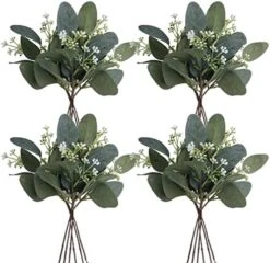 DEEMEI 22pcs Artificial Eucalyptus Stems Bulk Silver Dollar Leaves Eucalyptus Branches Greenery Decor(11.4" Tall) 13 DEEMEI 22pcs Artificial Eucalyptus Stems Bulk Silver Dollar Leaves Eucalyptus Branches Greenery Decor(11.4" Tall) -Organic Plant Shop 51o3F2UNafL. AC