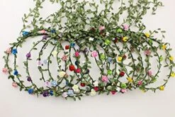 Supla 327 Ft Artificial Vines Fake Hanging Plants Leaves Ribbon Leaf Vine Trim Foliage Rattan DIY Wreath Foliage Green Leaves Ribbon Decorative Home Wall Garden Wedding Party Wreaths Decor -Organic Plant Shop 51offZe2hYL