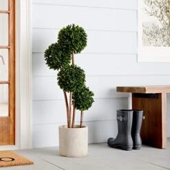 Nearly Natural 5486 Boxwood Topiary Artificial Tree UV Resistant, Green -Organic Plant Shop 51qs4wSAetL