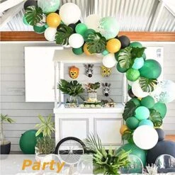 Hopeak Artificial Palm Leaves, 24 Pieces Large Palm Leaves For Hawaiian Luau Party Jungle Beach Theme Party Birthday Party Table And Wall Decorations -Organic Plant Shop 51tvY9UcJIL