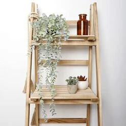 COCOBOO 1pcs Artificial Hanging Plants, Fake Potted Eucalyptus Faux Hanging Plant For Wall Room Home Indoor Outdoor Shelf Decor -Organic Plant Shop 51vOLS6FyML