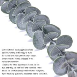 24pcs Eucalyptus Stems Decor 18" Tall Artificial Eucalyptuses Leaves Real Touch Faux Flower Greenery Branches Bulk For Home Office Centerpiece Floral Arrangement Farmhouse Wedding Bouquet Decoration