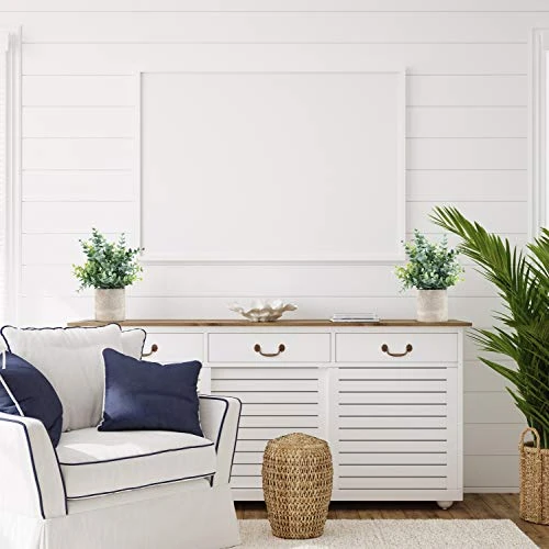 Coferset 2 Pack Small Fake Plants Eucalyptus Potted Artificial Plants For Shelf Desk Home Bathroom Farmhouse Room Decor (Eucalyptus, 2) 4 Coferset 2 Pack Small Fake Plants Eucalyptus Potted Artificial Plants For Shelf Desk Home Bathroom Farmhouse Room Decor (Eucalyptus, 2) - Image 4