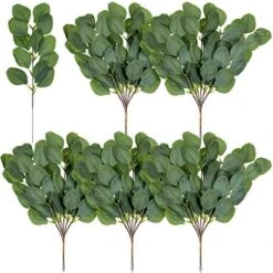 WILLBOND 30 Pieces Artificial Eucalyptus Leaf Stem Long Eucalyptus Artificial Greenery Leaves For Wedding, Holiday, Garden, Home, Office, Greens Decor -Organic Plant Shop 51yFAZFDP3L. AC