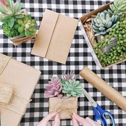 Set Of 3 Assorted Small Potted Succulents Plants Decoration Assorted Green Fake Succulents Plants In Rustic Wooden Pots For Home Living Room Bathroom Table Shelf Windowsill Office Desk Indoor Decor -Organic Plant Shop 614SJWkvwkL