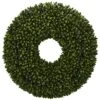 Nearly Natural 24-in. Boxwood Artificial Wreaths Green