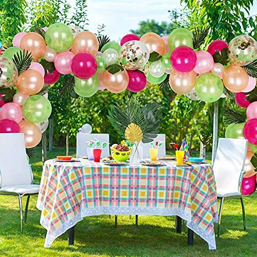 86Pcs 8Kinds Artificial Tropical Palm Leaves Jungle Safari Leaves Faux Plant Golden Leaves Decorations For Hawaiian Beach Birthday Luau Party Table Decorations 2 86Pcs 8Kinds Artificial Tropical Palm Leaves Jungle Safari Leaves Faux Plant Golden Leaves Decorations For Hawaiian Beach Birthday Luau Party Table Decorations - Image 2