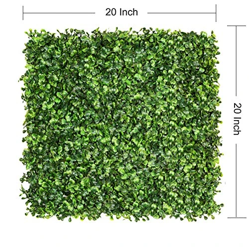DearHouse 8 Pieces 20"x 20" Artificial Boxwood Panels Topiary Hedge Plant, Privacy Hedge Screen UV Protected Suitable For Outdoor, Indoor, Garden, Fence, Backyard And Decor 3 DearHouse 8 Pieces 20"x 20" Artificial Boxwood Panels Topiary Hedge Plant, Privacy Hedge Screen UV Protected Suitable For Outdoor, Indoor, Garden, Fence, Backyard And Decor - Image 3