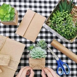 Set Of 3 Small Potted Succulents Plants Arrangement Decoration Assorted Green Fake Succulents Aloe In Rusitc Wooden Pots For Home Living Room Bathroom Table Windowsill Shelf Office Desk Indoor Decor -Organic Plant Shop 61DUJwCmnwL