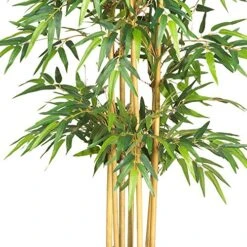Nearly Natural 5253 Bamboo Silk Tree, 64-Inch, Green -Organic Plant Shop 61OZr3eIOYL
