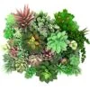 Thatswut - 35 Pack Bulk Large Assorted Realistic Artificial Faux Succulents Aloe Plants Realistic Fake Succulent Plants, Largest Set Of Succulents