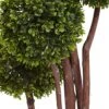 Nearly Natural 5428 4ft. Boxwood Topiary Tree UV Resistant (Indoor/Outdoor),Green,4-Feet