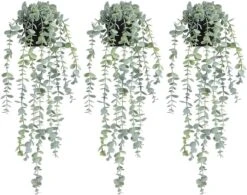 COCOBOO 1pcs Artificial Hanging Plants, Fake Potted Eucalyptus Faux Hanging Plant For Wall Room Home Indoor Outdoor Shelf Decor -Organic Plant Shop 61knnb7UttL. AC