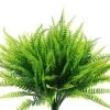 8 Pcs Artificial Boston Fern Plants Bushes Faux Plants Shrubs Greenery UV Resistant For House Office Garden Indoor Outdoor Décor