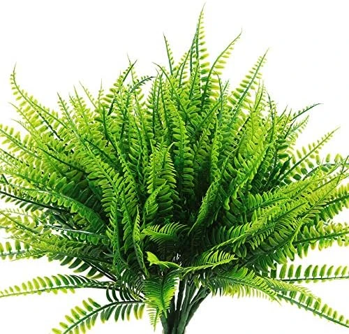 8 Pcs Artificial Boston Fern Plants Bushes Faux Plants Shrubs Greenery UV Resistant For House Office Garden Indoor Outdoor Décor 5 8 Pcs Artificial Boston Fern Plants Bushes Faux Plants Shrubs Greenery UV Resistant For House Office Garden Indoor Outdoor Décor - Image 5