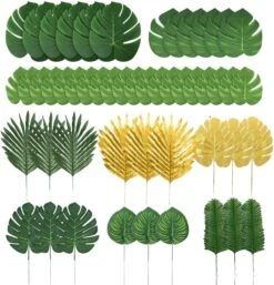 86Pcs 8Kinds Artificial Tropical Palm Leaves Jungle Safari Leaves Faux Plant Golden Leaves Decorations For Hawaiian Beach Birthday Luau Party Table Decorations 19 86Pcs 8Kinds Artificial Tropical Palm Leaves Jungle Safari Leaves Faux Plant Golden Leaves Decorations For Hawaiian Beach Birthday Luau Party Table Decorations -Organic Plant Shop 719ehjLg8L. AC