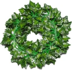 GPARK 84ft 12 Pack / 82 Inch, Artificial Ivy Garland Fake Leaf Plants Vine, Hanging Leaves Garlands For Wedding Party Garden Kitchen Outdoor Greenery Wall Decor Green -Organic Plant Shop 71ve7QnBhxL